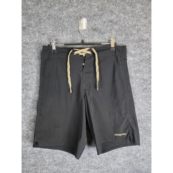 Patagonia Board Shorts Mens 28 Black Swim Trunks Outdoor Surf Water STY86689 - Picture 1 of 11